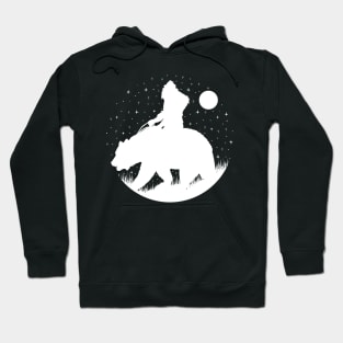 Bigfoot Bear Silhouette Hoodie